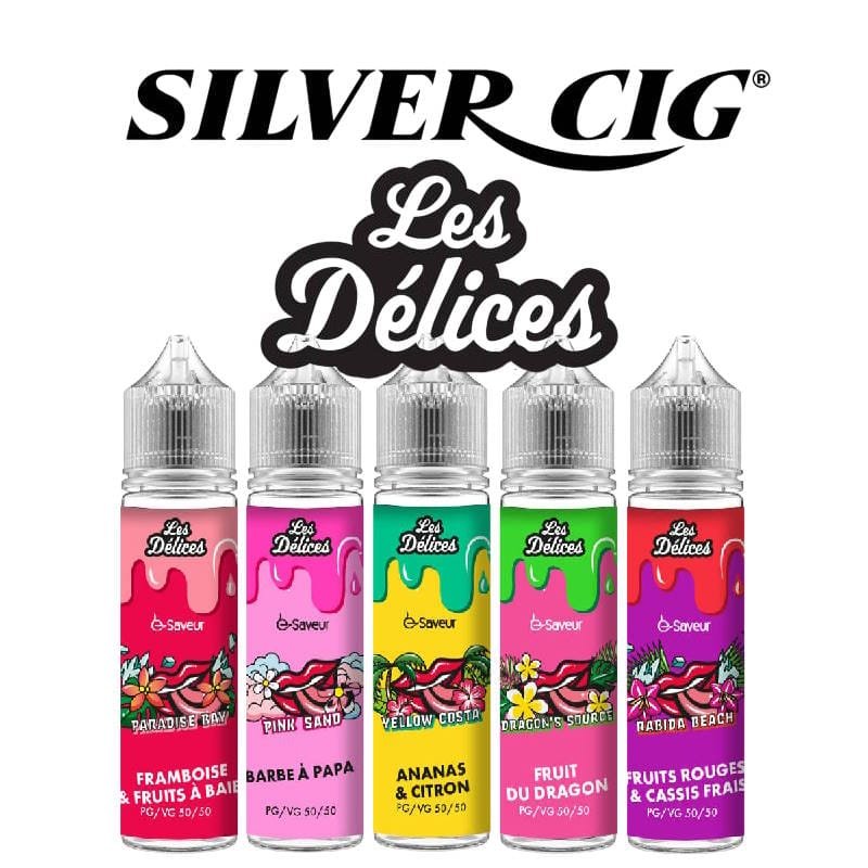 eliquide silvercig les délices 50ml grand flacon fruité