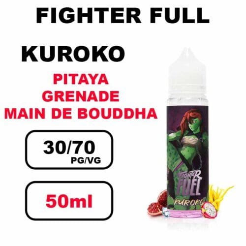 Fighter Fuel 50ml E-liquide épais à booster gros nuage pour cigarette electronique- kuroko 50ml