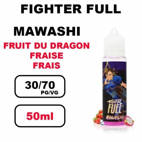 Fighter Fuel 50ml E-liquide épais à booster gros nuage pour cigarette electronique- mawashi 50ml