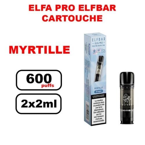 Cartouches ELFA Pro Elfbar 2ml x2- myrtille