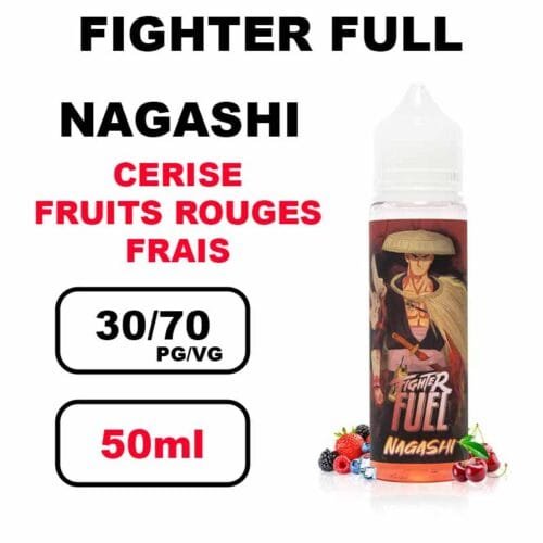 Fighter Fuel 50ml E-liquide épais à booster gros nuage pour cigarette electronique- nagashi 50ml