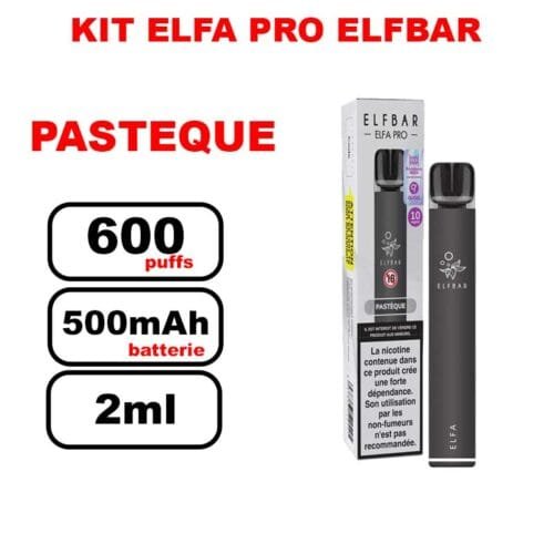 Kit starter ELFA Pro Elfbar + cartouche 2ml inclus- pasteque