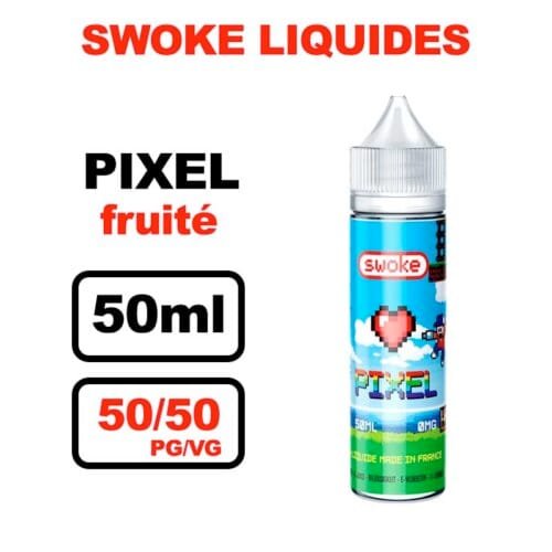 Swoke 50ml eliquid france 50/50 pixel