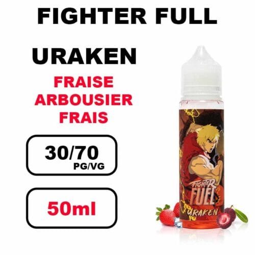 Fighter Fuel 50ml E-liquide épais à booster gros nuage pour cigarette electronique- uraken 50ml