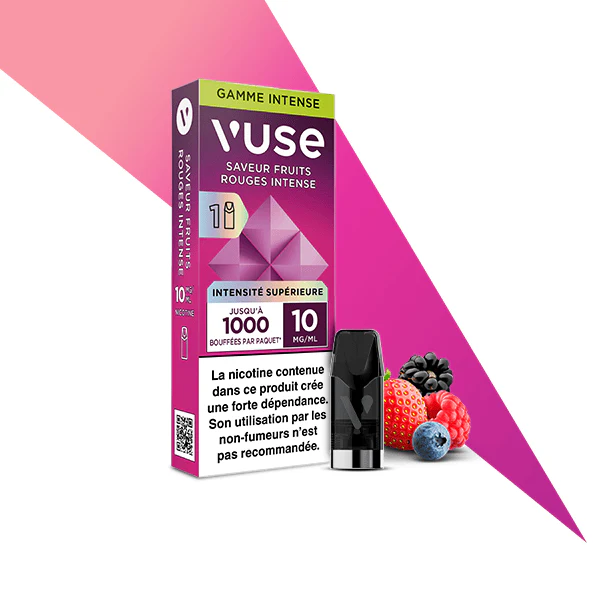 VUSE 1000 puffs capsule reloaded Recharges Gamme Intense- fruits rouges intense x1