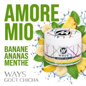 Gout-Chicha-Cellulose-Amore-Mio-banane-ananas-menthe-marocaine-200g-Ways