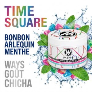 Gout-Chicha-Cellulose-Time-Square-Bonbon-Arlequin-Menthe-fraiche-200g-Ways