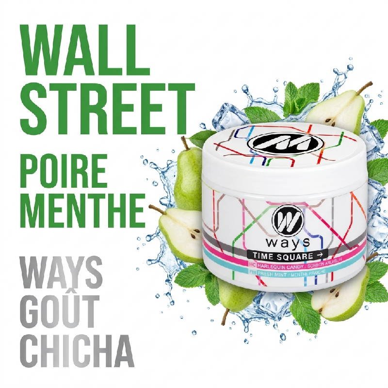 Gout-Chicha-Cellulose-Wall-Street-Poire-menthe-fraiche-200g-Ways