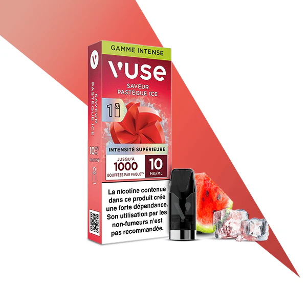 VUSE 1000 puffs capsule reloaded Recharges Gamme Intense- pasteque ice intense x1