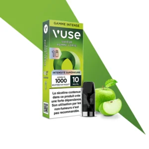 VUSE 1000 puffs capsule reloaded Recharges Gamme Intense- pomme verte intense x1