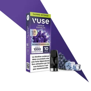 VUSE 1000 puffs capsule reloaded Recharges Gamme Intense- raisin ice intense x1