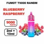 Puff T9000 9K 9000 puffs Tornado RandM Fumot 20mg- blueberry raspberry