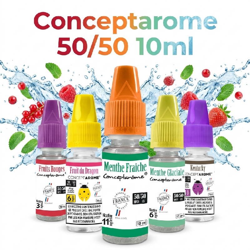 eliquide-conceptarome-10ml-50-50-base-vegetale-gamme