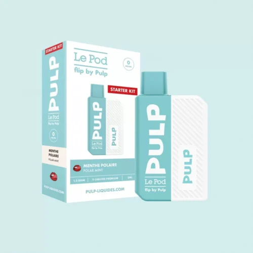 Le Pod Flip by pulp Starter kit Cigarette Électronique compact léger et Design- menthe polaire