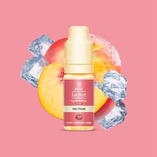 le pod pulp eliquide 10ml thé peche