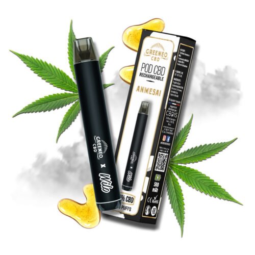 Pod cbd greeneo wilo kit starter cartouche pré remplie eliquide cbd amnésia