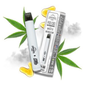 Pod cbd greeneo wilo kit starter cartouche pré remplie eliquide cbd white widow