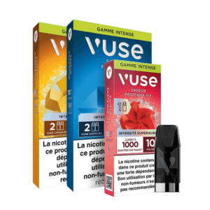 vuse reload 1000 puffs intense capsule interchangeable saveurs fruitées sucrées frais