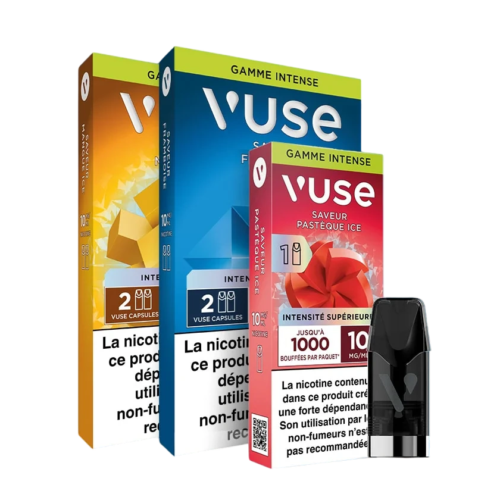 vuse reload 1000 puffs intense capsule interchangeable saveurs fruitées sucrées frais