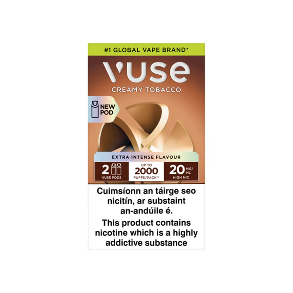 vuse-reload-1000-puff-recharge-capsule-cartouche-gamme-intense-x2-CreamyTobacco-tabac-classic-creme