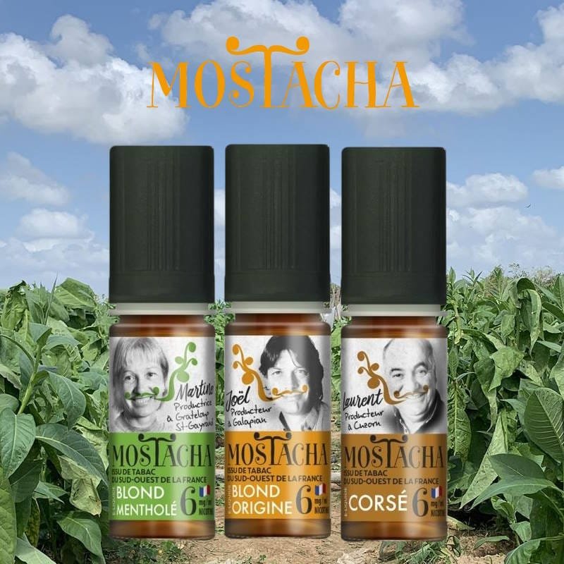 Eliquide macéré aux feuilles de tabac mostacha 10ml plantation