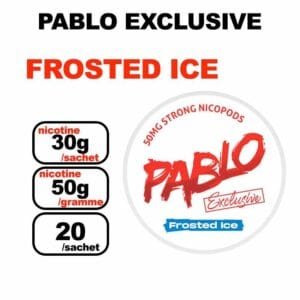 Snus PABLO EXCLUSIVE 30mg/sachet Nicotine Puissant Qualité/Prix imbattables