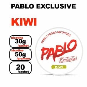 Snus PABLO EXCLUSIVE 30mg/sachet Nicotine Puissant Qualité/Prix imbattables