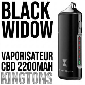 Vaporisateur CBD fleurs et résines BLK Black Widow