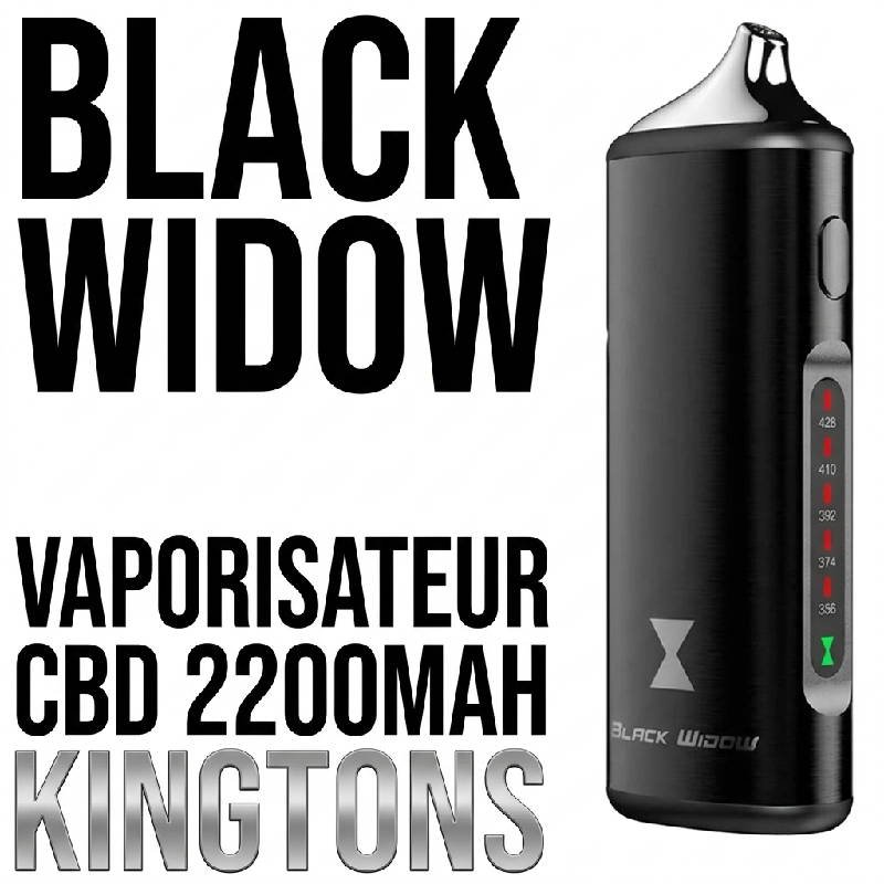 Vaporisateur CBD fleurs et résines BLK Black Widow