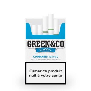 Paquet cigarettes Pre Rolls CBD Green&Co x20