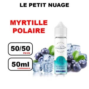 Petit Nuage E-liquide vape 50ml – Saveurs Intenses et équilibre 50/50- myrtille polaire