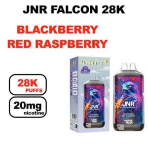 JNR Falcon 28K Puff 20mg 28000 puffs Mesh 1.2Ohm- blackberry red raspberry
