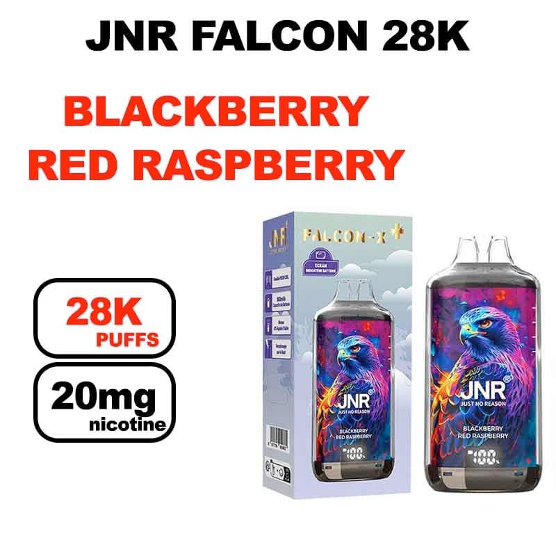 JNR Falcon 28K Puff 20mg 28000 puffs Mesh 1.2Ohm- blackberry red raspberry
