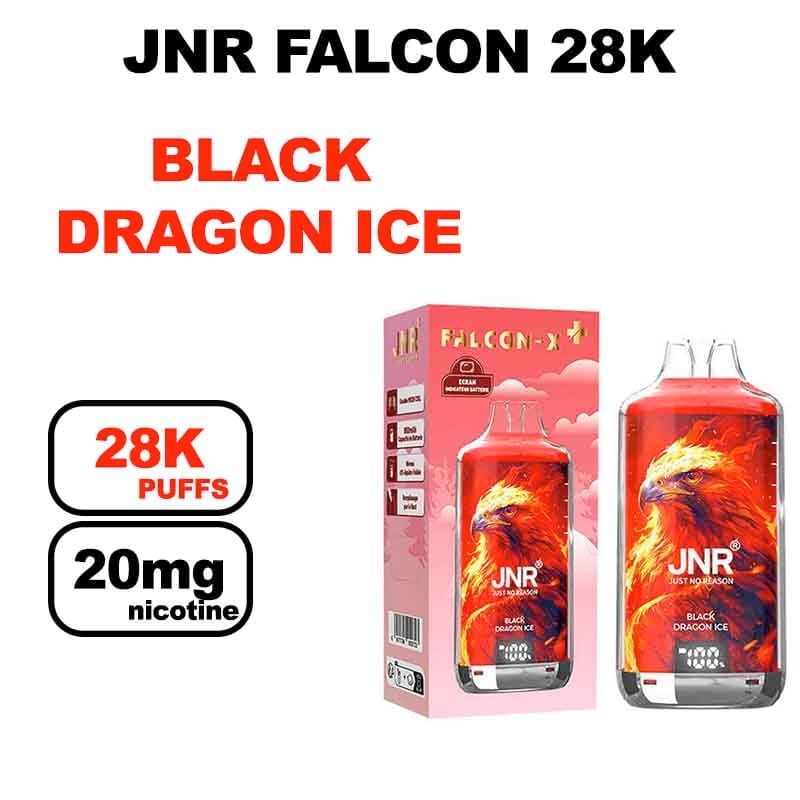 JNR Falcon 28K Puff 20mg 28000 puffs Mesh 1.2Ohm- black dragon ice
