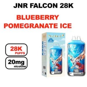 JNR Falcon 28K Puff 20mg 28000 puffs Mesh 1.2Ohm- blueberry pomegranate ice