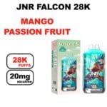 JNR Falcon 28K Puff 20mg 28000 puffs Mesh 1.2Ohm- mango passion fruit