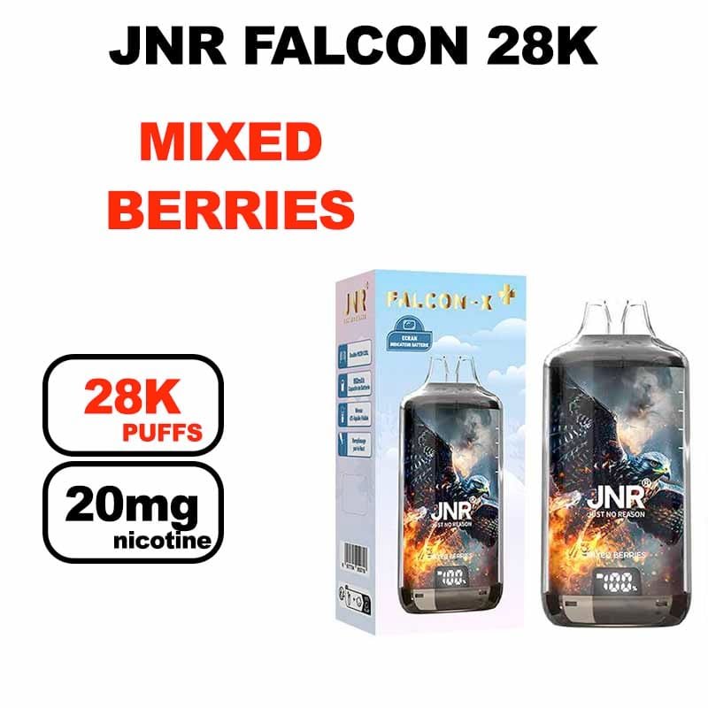 JNR Falcon 28K Puff 20mg 28000 puffs Mesh 1.2Ohm- mixed berries
