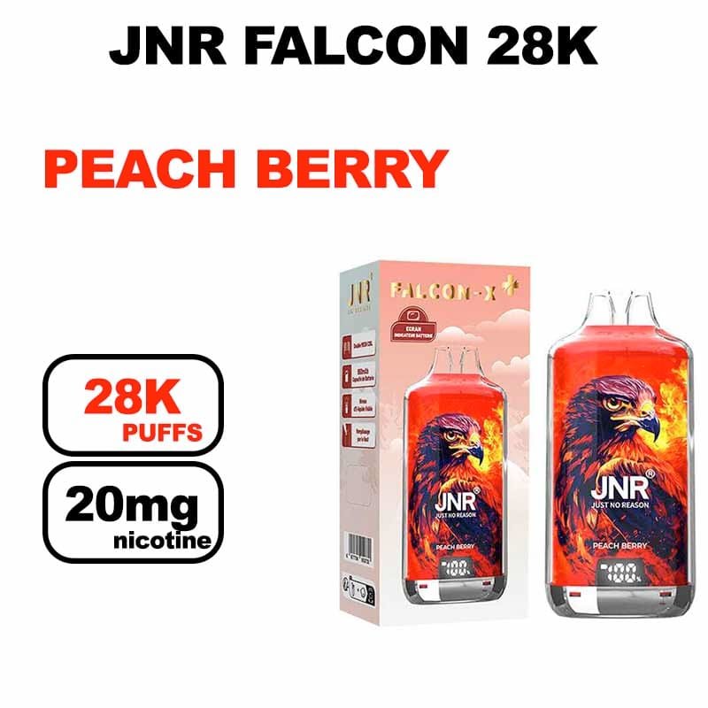 JNR Falcon 28K Puff 20mg 28000 puffs Mesh 1.2Ohm- peach berry
