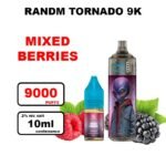 Puff RandM Tornado 9K 20mg - Fumot- mixed berries