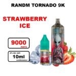 Puff RandM Tornado 9K 20mg - Fumot- strawberry ice