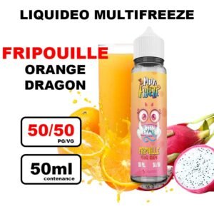 E liquide Liquideo Multi freeze 50ml multi-fruits frais- fripouille- orange fruit du dragon