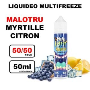 E liquide Liquideo Multi freeze 50ml multi-fruits frais- malotru- myrtille citron