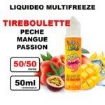 E liquide Liquideo MultiFreeze 50ml multi-fruits frais - Tireboulette Pêche Mangue Passion, 0mg 10 E liquide Liquideo Multi freeze 50ml multi-fruits frais- tireboullette- peche mangue passion