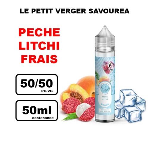 E-liquide Le Petit Verger by Savourea 50ml- peche litchi frais