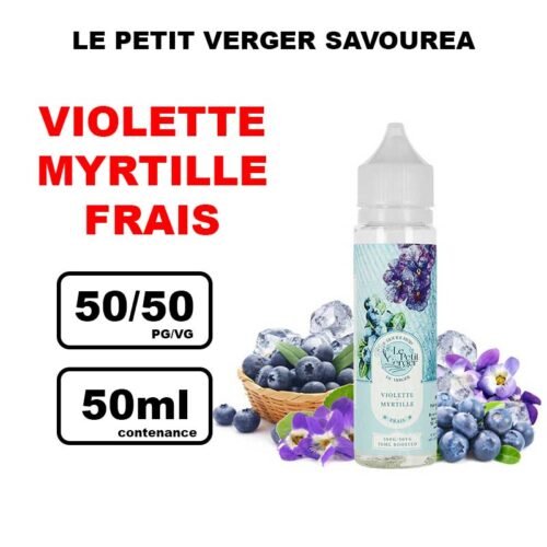 E-liquide Le Petit Verger by Savourea 50ml- violette myrtille frais