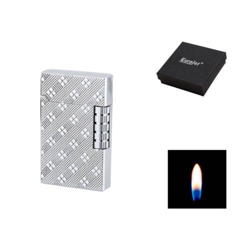Briquet-tempete-Angel-Metal-Milan-eurojet-jet-chrome-relief