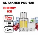 Cartouche-Pré-remplie-Pro-Max-12k-20mg-10+2ml-Crown-Bar-by-Al-Fakher-cherry-ice