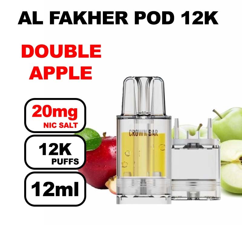 Cartouche-Pré-remplie-Pro-Max-12k-20mg-10+2ml-Crown-Bar-by-Al-Fakher-double-apple
