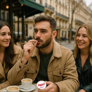 pablo-snus-homme-sur-terrasse-cafe-parisien-entrain-de-consommer-un-sachet-de-nicotine