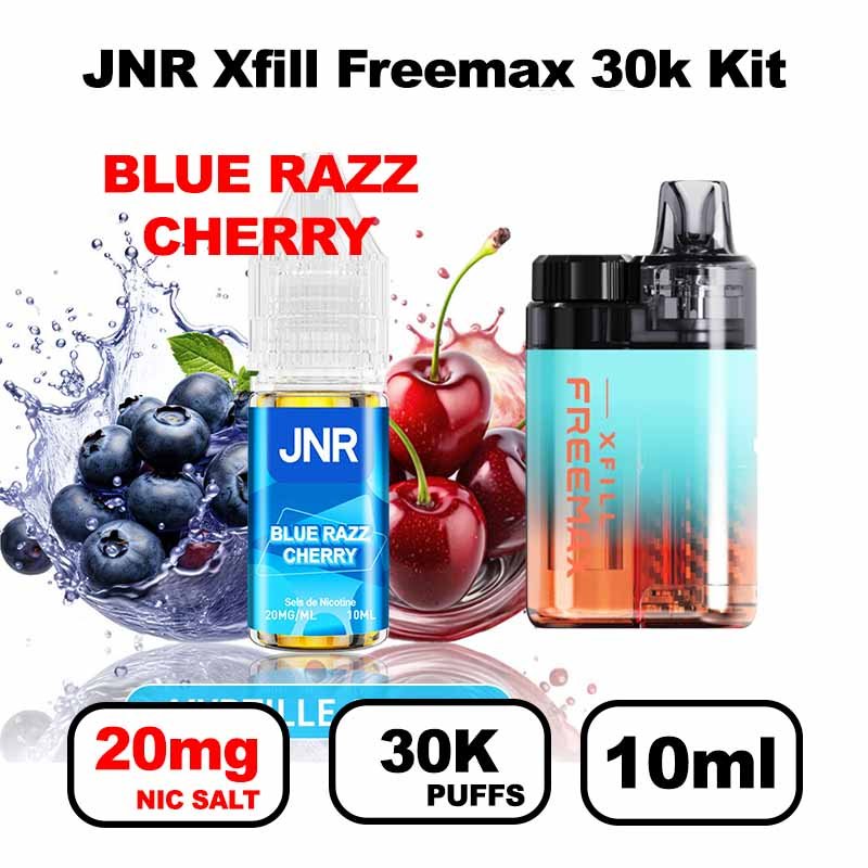 JNR Xfill Freemax 30k puffs 20mg Nic salt 2x10ml Gros nuage